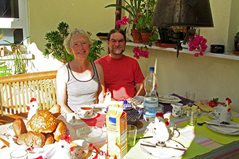 Frühstück mit Bjørn und Vibeke